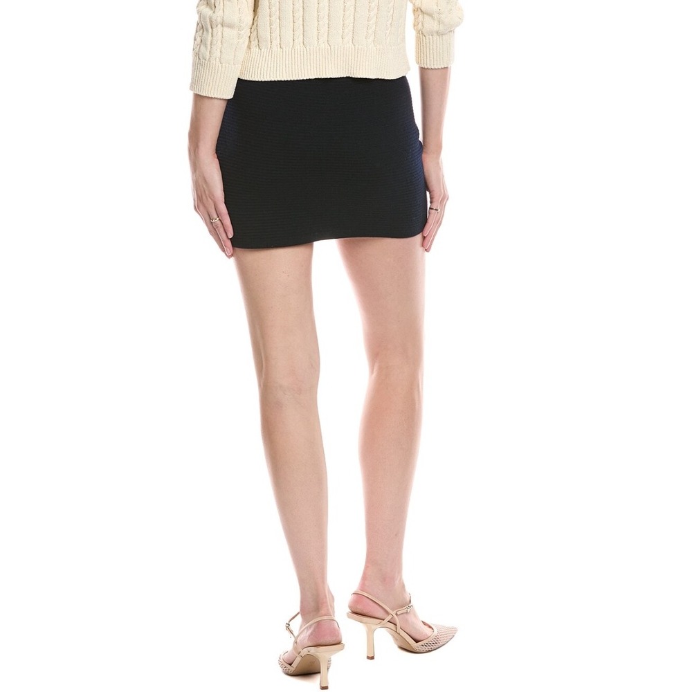 NWT FRAME Denim The Cruise Wool Skirt Navy Sz Medium $298 - Picture 2 of 5